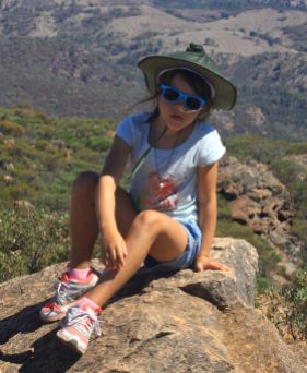Hannah at Olssens peak in the Flinders Ranges