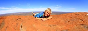 Oscar on Uluru