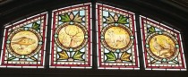 Stained window in the dining room